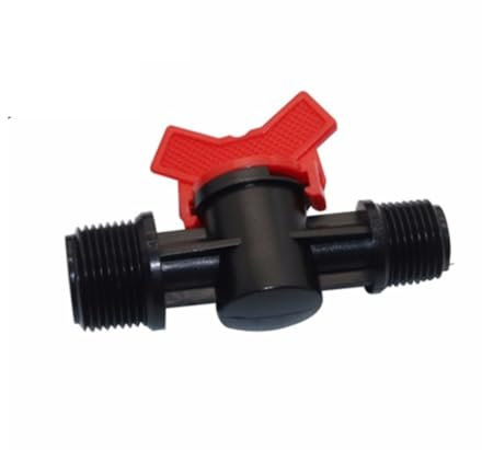 1 unidad de grifo de jardín, tubería de acoplamiento conveniente, interruptor de manguera de agua de 2 vías, interruptor de válvula de tubería de PVC, suministros de riego for jardín(3/4 Inch to 3/4 I