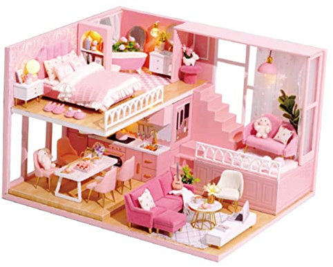 CIYODO Miniatur-DIY-Haus Handgemacht Spielzeug Mini-Wohnung Zum Selberbauen DIY-Wohnung Modell Kabinenmodell Zum Zusammenbauen Geeignet Für Altersgruppen
