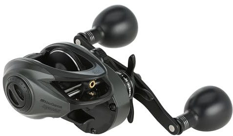 Abu Garcia Beast Low Profile Baitcasting-Rolle | Rolle zum Angeln auf Raubfische im Süß- und Salzwasser | Übersetzungsverhältnis 7,3:1 | Power Stack Carbon-Bremse | Mehrere Größen