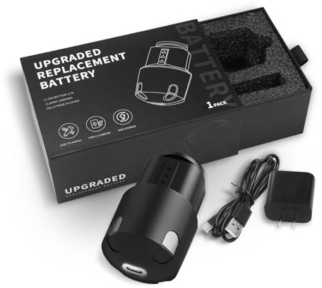 BLOTMS Upgraded Replacement Battery Compatible with Andis PowerGroom AGR,BGR,BGRC Clippers-3200mAh Long-Lasting Li-ion Power, Type-C Charging w/Fast Charge Kit (Adapter & Cable) （1 Pack）