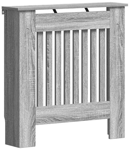Copertura per radiatore Sonoma Grigio 78 x 19 x 81,5 cm in legno - Elegante copertura per radiatori in soggiorno, camera da letto - Pratica e durevole