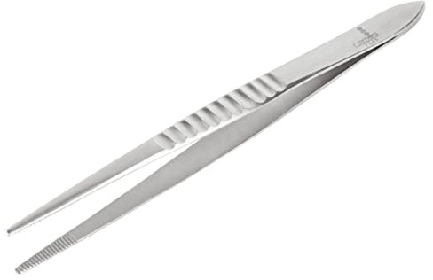 REMOS Universal Tweezers for Kitchen, Household, Grill, Aquarium - Straight tip - Stainless Steel - 25cm