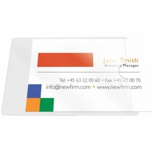 Connect Visitenkartentasche 95x60mm selbstklebend kurze Seite offen VE=10 Stück