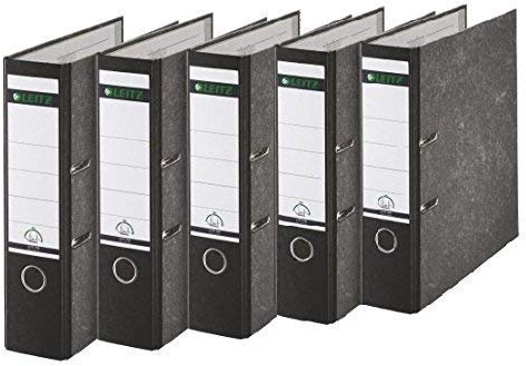 Leitz 1080/1050 Standard Ordner A4 (breit | 5er Pack, schwarz)