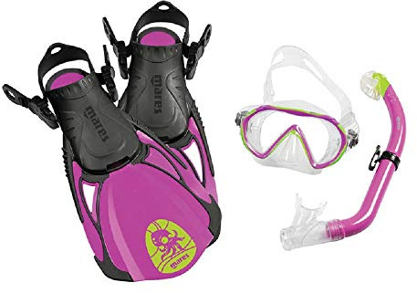 Mares SEA Friends Maske und Schnorchel Flossen Set Unisex – Erwachsene blau XL
