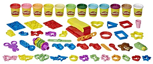 Play-Doh Ultra Fun Factory Bundle Multipack 47-Piece Set for Kids 3 Years and Up with 12 Modeling Compound Colors, 3 Ounces Each, Non-Toxic (Amazon Exclusive)