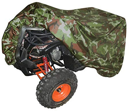STTC Quad ATV Abdeckplane, 190T Wasserdicht Polyester Winterfest Staubdicht Regen UV-Schutz Universelle ATV Quad Fahrradabdeckung,Camo,XXL