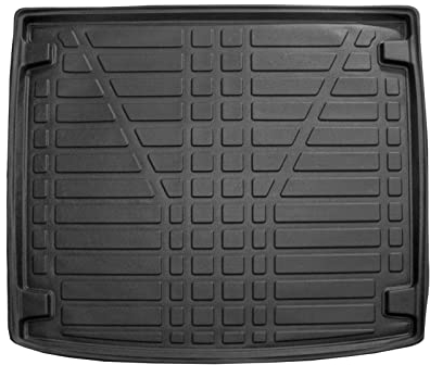SCOUTT | Kofferraumwanne Laderaumwanne Kompatibel mit A4 B6 / B7 Kombi 2000-2008, mit Hoher Rand, Kofferraum-Schutzmatte, Geriffelt