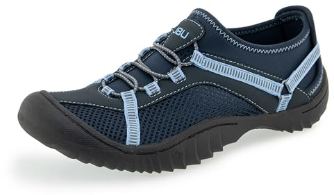 Jambu JBU Women's Tahoe Water Ready Sneaker, Navy/Stone Blue, 4.5 UK