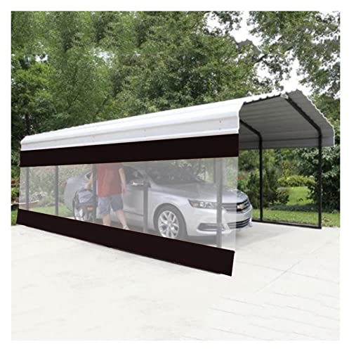 KFGDFD Seitenwand für Terrassenüberdachung Transparenter Vorhang Outdoor Planenvorhang Terrassenvorhang Ultra Schmelzklebstoff Ohne Wasseraustritt, Größe 47 (Farbe : Schwarz, Size : 2.5x2.5m)