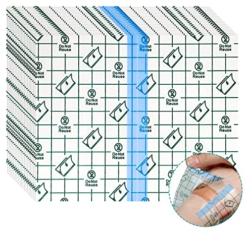 Benda Trasparente Impermeabile, 20 Pcs Cerotti Elastici Di Fissaggio, 10x12cm Antiallergico,Nastro Medico