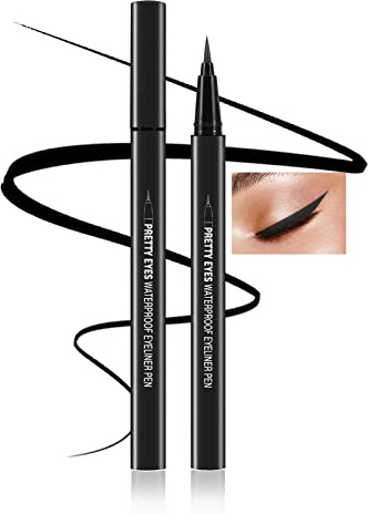 Boobeen Flüssiger Eyeliner-Stift, matter Eyeliner mit Präzisionsspitze, lang anhaltender Eyeliner-Stift für kühnes Augen-Makeup, gleitet leicht auf