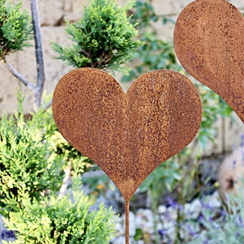 Edelrost Gartenstecker Herz Mondo Höhe 120 cm Deko (93147000)