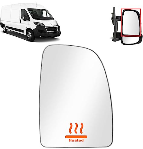 BIAREN Wing Mirror Upper Glass Right Heated For Fiat Ducato Peugeot Boxer Citroen Relay 2006 Onwards 8151LK 71748247, Wing Mirror Glass + Back Plate