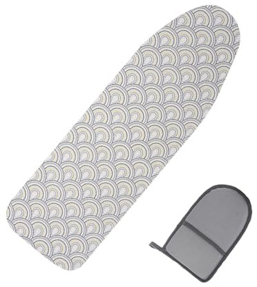 Housse De Rechange Pour Planche À Repasser Coussinets De Rechange Résistants Aux Taches Adaptée Aux Fers À Vapeur Housse De Table A Repasser Pleine Taille 120 X 40 Cm ( Color : Snowflakes , Size : 120