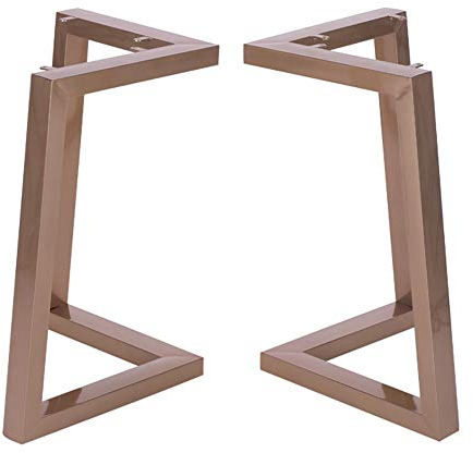 asdchZen Möbelbeine, Robuste Esstischbeine, Büromöbelbeine, Eisen, Industrielle Schreibtischbeine, DIY Couchtischbein, Ersatz-Stützfüße, Gold, 72 cm, 2 Stück (70 cm X 72 cm)..