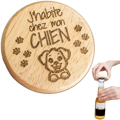 ERNESTINE - ERNESTINE - Cadeau Chien original décapsuleur magnétique - idée cadeaux pour femmes homme amoureux des chiens - cadeau original humour chien pour femme fête des mères et grands-mères