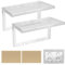 CPROSP 2 Pièces Cache Interrupteur Mural Double, Type 86 Flip Box, Cache Interrupteur Prise, éTanche, pour Cuisine, Salle de Bain, Extérieur, Blanc Transparent