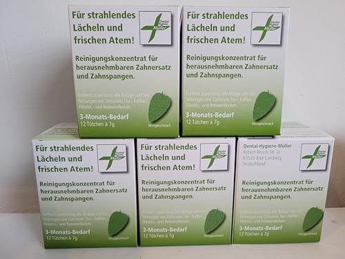 5 x Reinigungskonzentrat Dentalreiniger für Ultraschall Reinigungsgeräte
