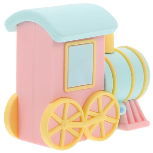 TOBBOMEY Zug Cake Topper Süße Eisenbahn Deko Für Jungen Weichgummi Mini Zug Spielzeug Für Geburtstagsfeiern Kinderzimmer Tortendekoration Vielseitige Sichere Materialien Für Fröhliche