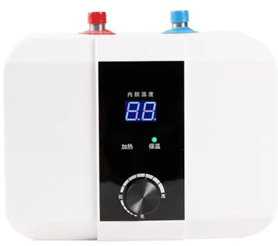 Mini chauffe-eau électrique, 1,5 kW, chauffe-eau instantané sous l'évier, avec affichage numérique pour la cuisine et la salle de bain