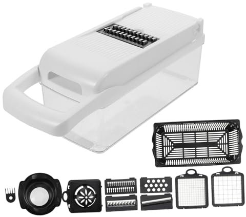 COLLBATH Affettatrice Per Verdure Multifunzione Da Cucina Grattugia Ergonomica Per Carote E Patate Accessorio Casa Lame Per Taglio Uniforme Set Di Utensili Portatile