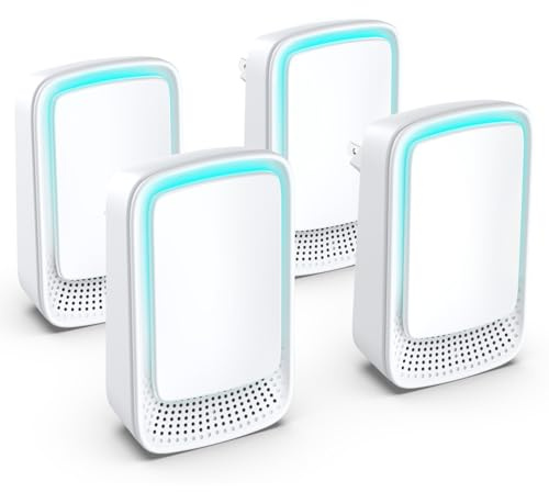 Purificateur d'Air, Dayear Mini Générateur d'ion Négatif Plug-in Negative Ion Purifier Purificateur Ioniseur d'Air pour Chambre/Maison/Salon/Chambre d’Animaux, Purifier les Odeurs (4 Pcs)