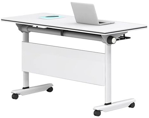 Baodiale Klappbarer Konferenztisch Klappbare Konferenztische, moderner mobiler Besprechungstisch mit leisen Rädern für den Empfang im Büro Schulung im Klassenzimmer