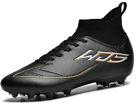 WEJIESS Fußballschuhe Herren AG Jugendliche Profi Fussballschuhe Outdoor Fußball Athletik Trainingsschuhe High Top Fussballstiefel Kunstrasen Match Spikes Atmungsaktiv Kick Sportschuhe Fußballschuh