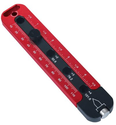 Woodworking Compass Scriber, Portable Aluminum Alloy Woodworking Circle Drawing Tool, Adjustable Metric/Inch 360 Degree Arc Drawing Ruler Marking Circle Marking