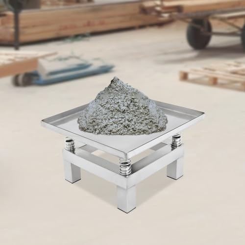 Table vibrante pour béton en acier inoxydable 50 W avec moteur en fil de cuivre plein, 3000 à 3600 tr/min, mini secoueur de béton, vibreur électrique, plate-forme vibrante