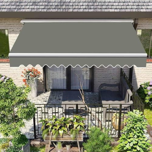 Replacement Tarpaulin for Manual Retractable Awning Durable Polyester Canvas Cover for Backyard Balcony Market 22.9x6.5ft (7x2m) Waterproof Fabric