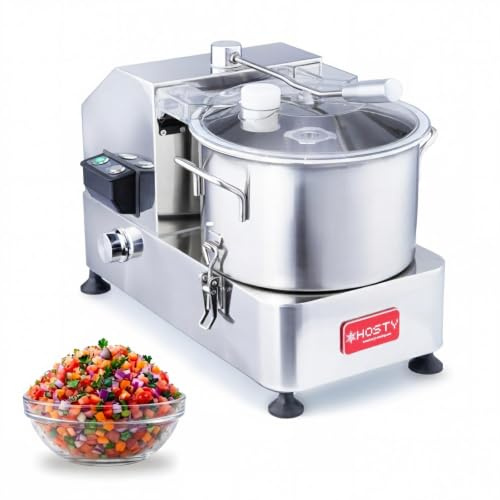 Hakka Electric Meat Grinder 6L,Commercial Vegetable Chopper 1800W Stainless Steel Food Processing Machine for Meat Mixing Blending
