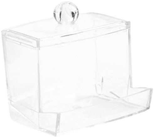 HIAKDOFT Automatischer Hühnerfutterspender aus Transparentem Acryl mit Schraubbefestigung Langlebiger Geflügel futtertrog Praktischer Futterhalter für Hühner Tauben und Vögel