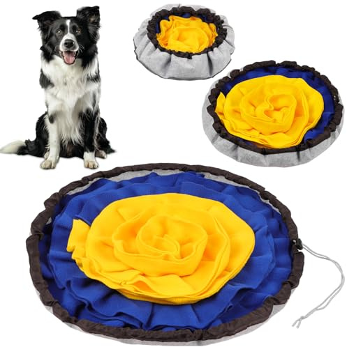 AYESY Schnüffelteppich Hund, Futterschnüffel-Futtermatte, Welpen-Trainingsmatte für langsames Füttern, Hunde-Schnüffelmatte für Alle Hunderassen, fördert die Natürliche Nahrungssuche und Stressabbau