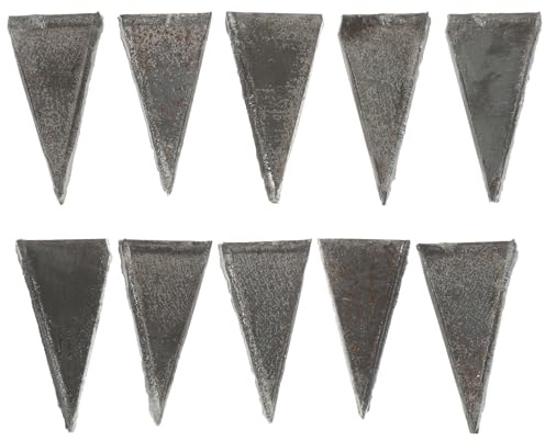 Fenical Lot de 20 Coins Métalliques en Acier Carbone pour Réparation de Marteau, Outil Solide Fixation et Renforcement des Manches