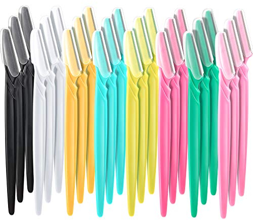 Boao 24 Stück Augenbrauenrasierer Gesichtsrasierer Frauen Augenbrauen Rasierer für Gesichts- und Körperaugenbrauen damen