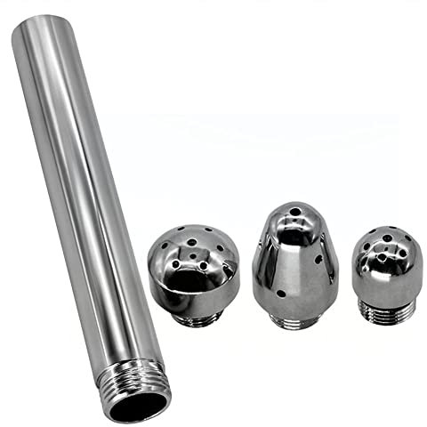 DAWANJU Enema Dusche Analdusche Mit 3 Duschköpfe Anal & Vaginal Dusche Irrigator Klistier Edelstahl Analspülung Set Analreinigung Klistierspritze Intimdusche Einlauf Darmreinigung Für Frauen Und Männ