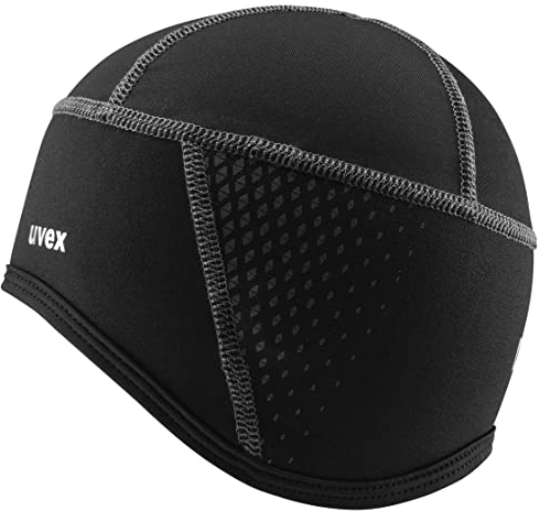 uvex bike cap all season Fahrradmütze - atmungsaktiv & schnelltrocknend - warmhaltendes Fleece-Material - black - S-M