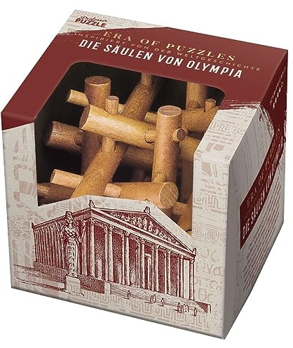 moses. Era of Puzzles – Die Säulen von Olympia, Holzpuzzle in der Tradition des antiken Griechenlands, Geduldspiel im edlen Design