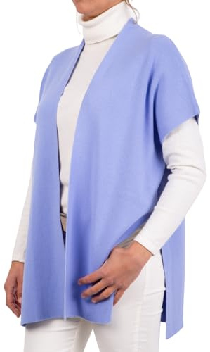 Kappa Kashmir Mixed Jacket Dam Tillverkad i Italien Merinoull Cashmere Svart Beige Vit Blå Rosa Stickad Sjal Elegant Present Varma Kläder Vinter Axelöverdrag, lavendel, one size