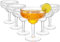ZENFUN Lot de 6 verres à margarita en acrylique transparent, incassables, réutilisables pour martini, whisky, gin, tequila, sans BPA