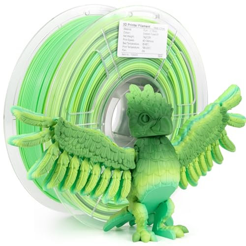 iSANMATE Matt Rainbow PLA+ 1.75mm, 3D Drucker Filament Maßgenauigkeit +/- 0.03 mm, Macaron Regenbogen PLA Plus, 1KG(2.2lb)/Spule