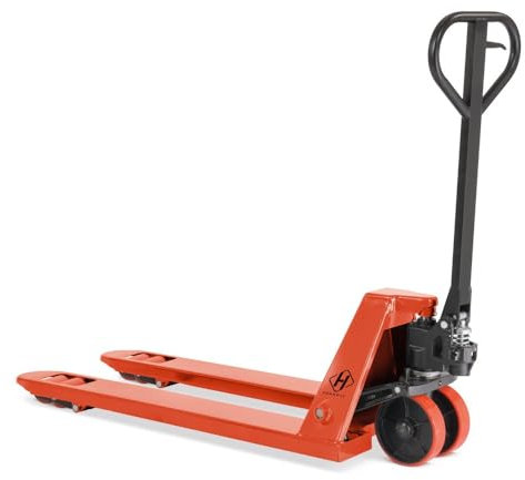 HEMMDAL Hubwagen | 2.500 kg Tragkraft | 1.150 mm Gabellänge | Lenkrad/Gabelrolle aus robustem Polyurethan | Tandem-Gabelrollen | Palettenhubwagen