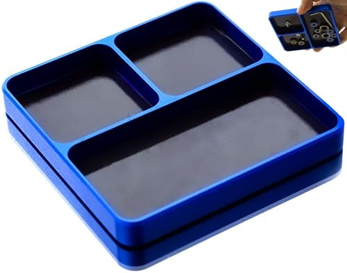 Magnetic Tool Tray Organizer, Small Tray for Electronic Repair Screws, Magnet Toolboxes Small Parts Holder for Organization, Storage Tool for Screw, Nuts and Bolts, Socket, Pin, RC Car Drone Phone