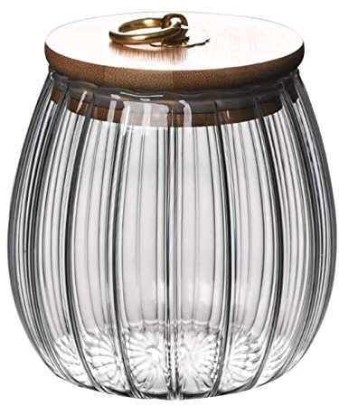 Aioneer Azucarero De Vidrio con Tapa, Recipiente Transparente para Almacenar Azúcar, Sal, Pimienta Y Especias, Condimento para Cocina, 25,3 Oz/750 Ml
