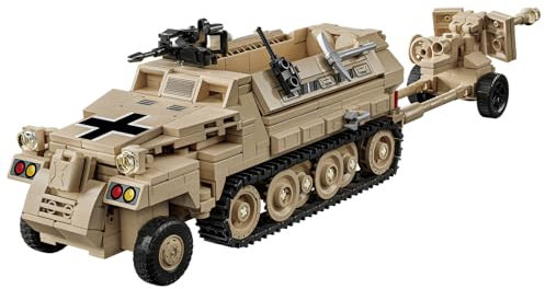 Fuleying Armor Halftrack Bausteine Bausatz, 562 PCS Militärischer LKW Klemmbausteine, Armeefahrzeug Modell Bausatz für Erwachsene, Kinder ab 6 Jahren