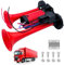 LYPPUL 12V LKW Hupe, Druckluft Horn Hupe, 128db Laut Doppelrohr Lufthorn Train mit Kompressor, Air Horn Kit, Doppelrohrhupe, Chrom Zink Dual Druckluft für alle 12V Fahrzeug PKW Boot Auto Van