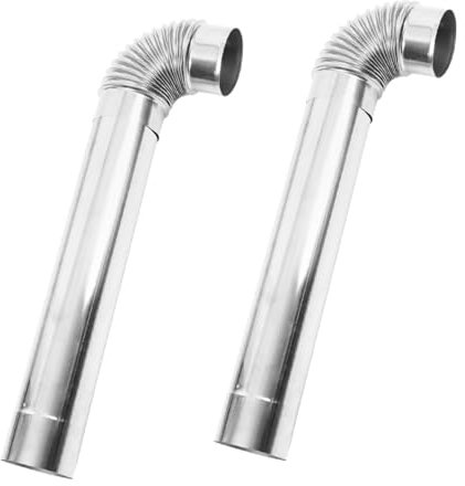 POPETPOP 1ensemble Tuyau De Poêle Acier avec Coude pour Cheminée Accessoire pour Chaudières Et Camping Extérieur Coude