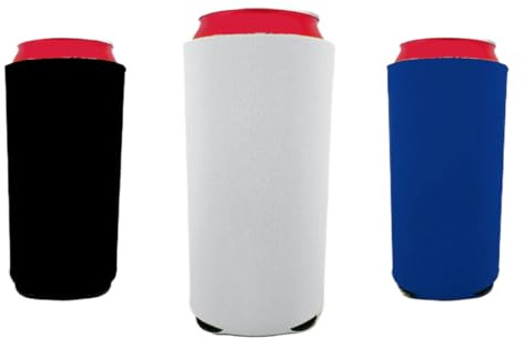 WUSJCOF 3 piezas fundas para latas, soporte aislante, fundas antideslizantes, enfriador de neopreno para latas y cerveza, fundas para enfriar bebidas como cola, etc. (8 x 15,5 cm)